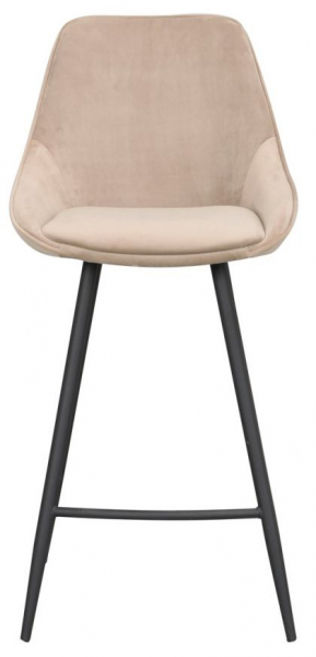 Barhocker 'Sierra' - Beige/Samt