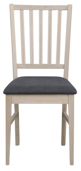 Stuhl 'Filippa' - Weiß pigmentiert/Grau
