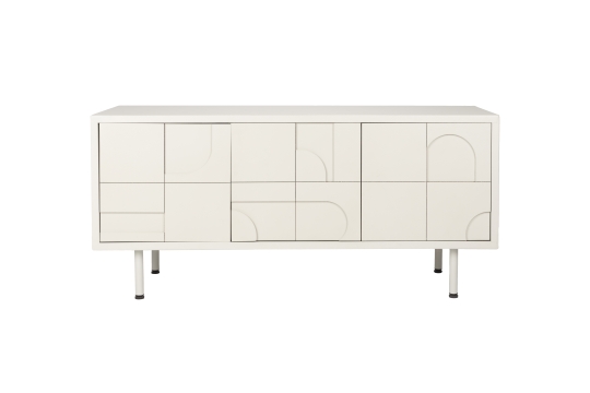 Beistelltisch 'Funk' 55x120x40 cm - Beige