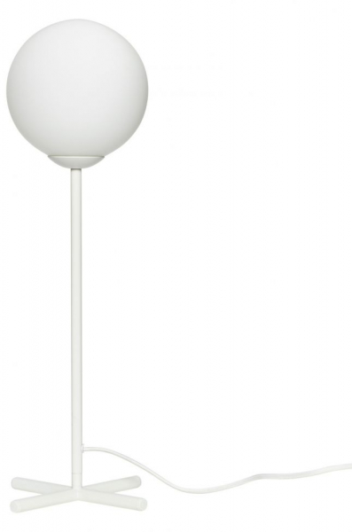 Tischlampe 'Bulb' - Weiß / Metall