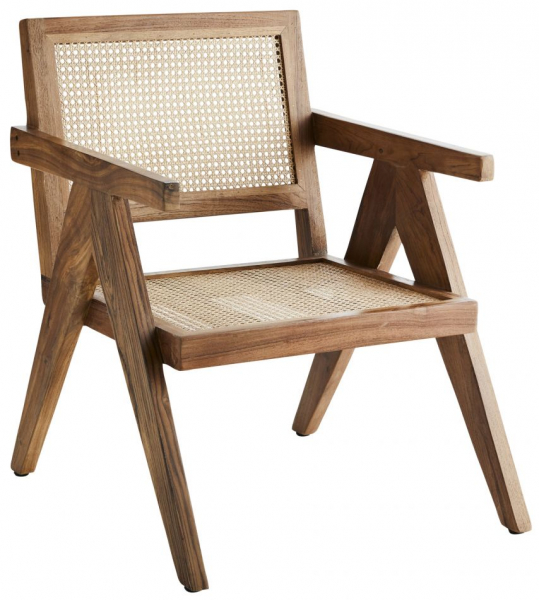 Stuhl 'Lounge Chair Rattan' - Natur