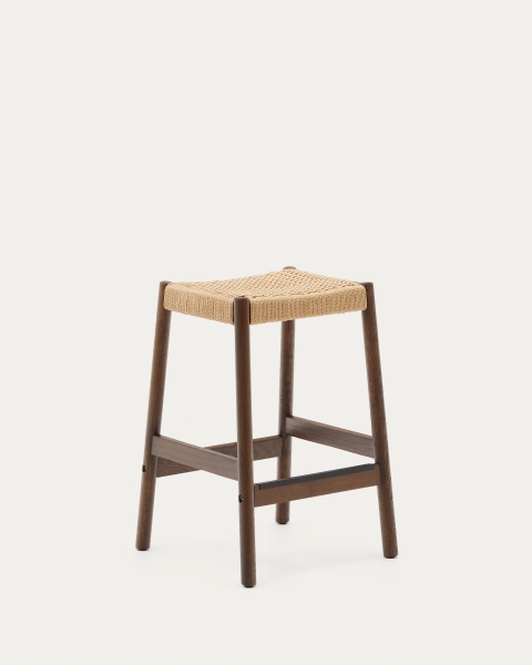 Hocker 'Yalia' - Braun/Natur