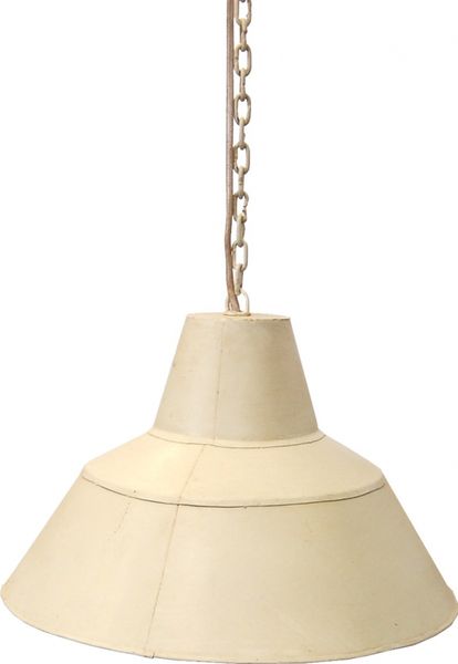 Fabriklampe Vintage - Antik Weiß/Patina
