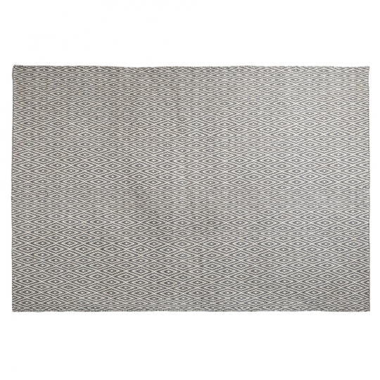 Teppich 'Gemütlicher Luxus' - Grau / Weiß 60x90