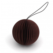 Christbaumschmuck 'Schneeball' - Dunkelrot