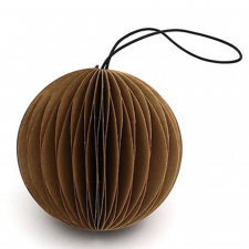 Christbaumschmuck 'Schneeball' - Braun