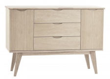 Sideboard 'Filippa' 122x85cm - Eiche/Weiß pigmentiert