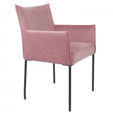 Sessel 'Dion' - Samt/Rosa