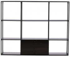 Schrank 'Alingsås' 150x120cm - Schwarz