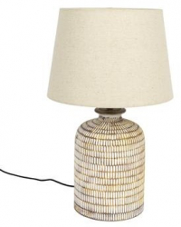 Tischlampe 'Russel' - Beige