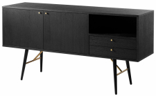 Sideboard 'Lux' - Schwarz/Kupfer