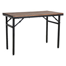 Cafétisch 'Factory' Klappbar 105x60cm - Braun/Svart