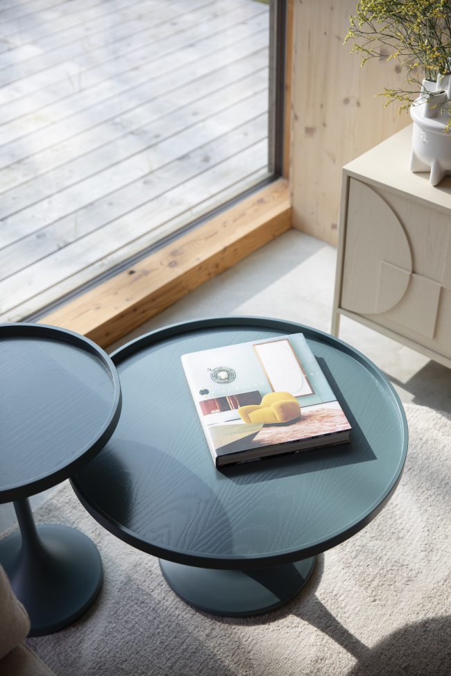 Couchtisch 'Jason' Ø69 cm - Blau