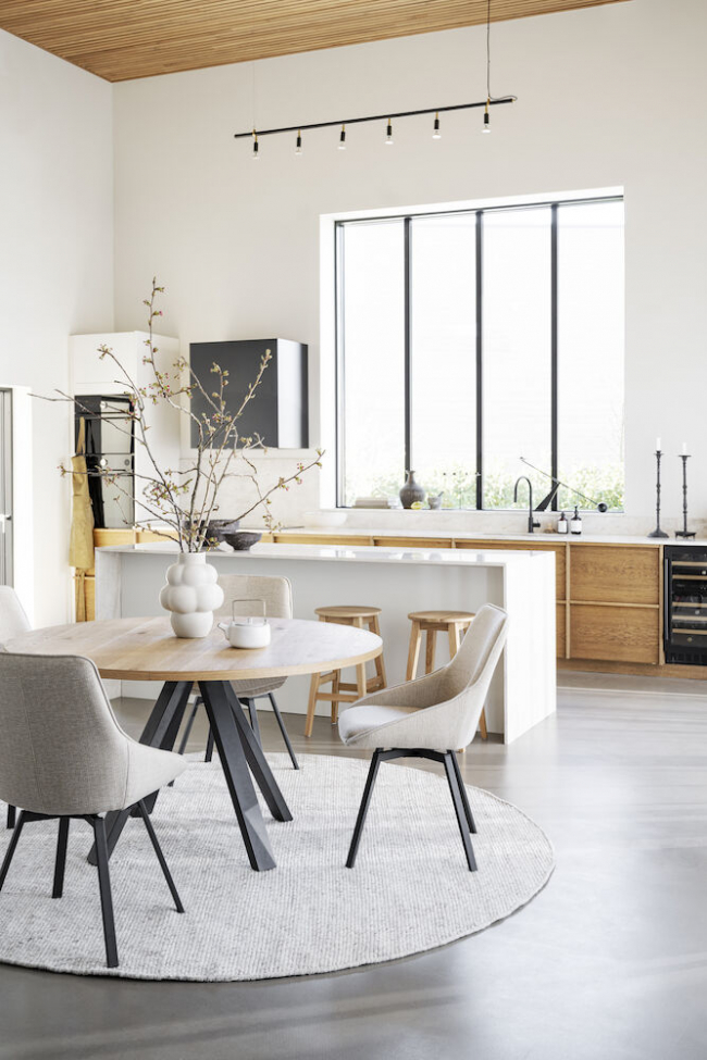 Esstisch 'Maddock' Rund 135cm - Eiche