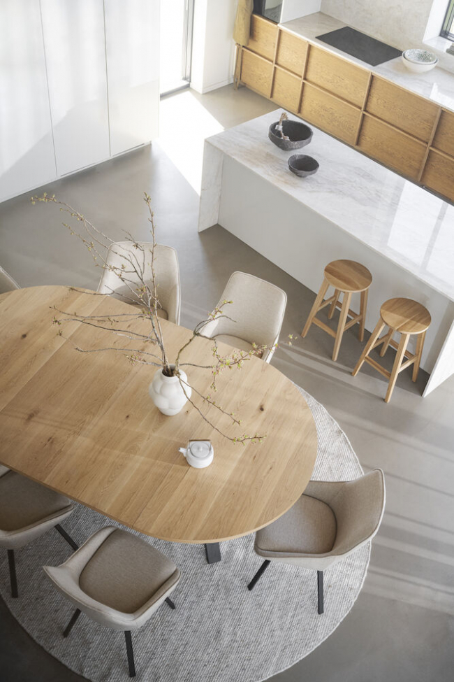 Esstisch 'Maddock' Rund 135cm - Eiche