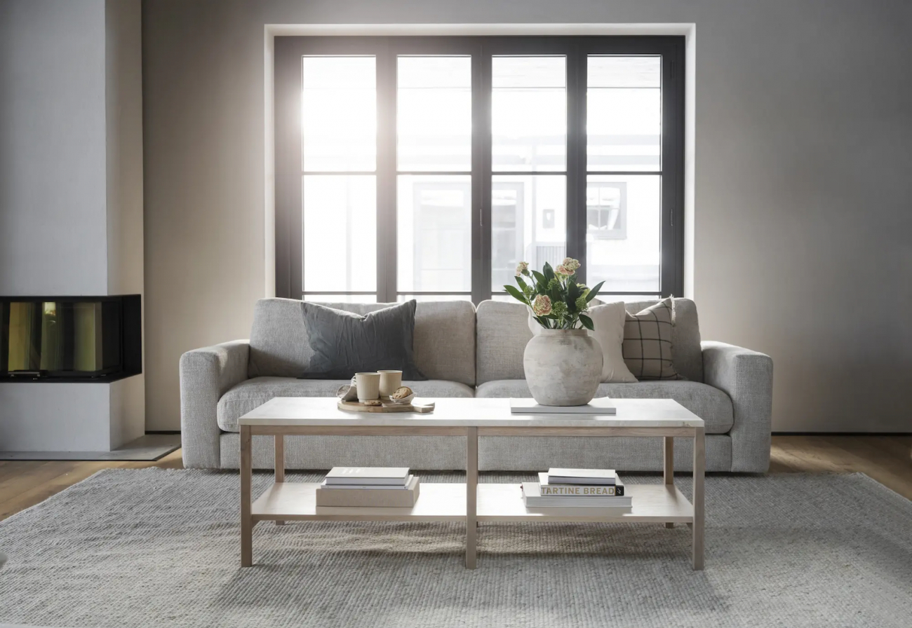 3-Sitzer-Sofa 'Duncan' - Hellgrau