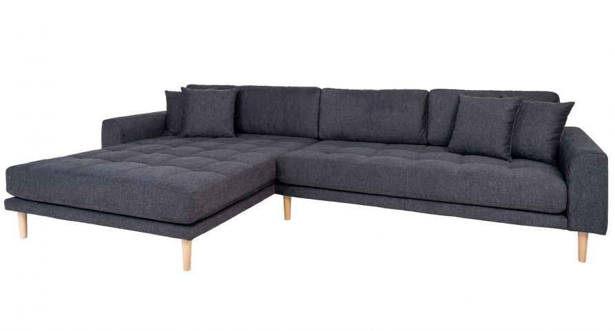 Sofa 'Lido' Links - Dunkelgrau