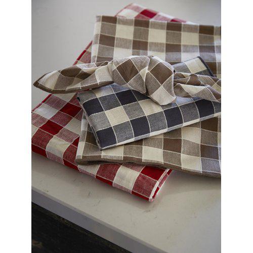 Serviette 'Mary' 45x45 - Braun