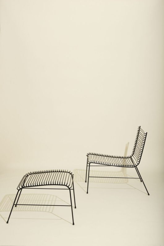 String Lounge Chair 'Park' - Schwarz