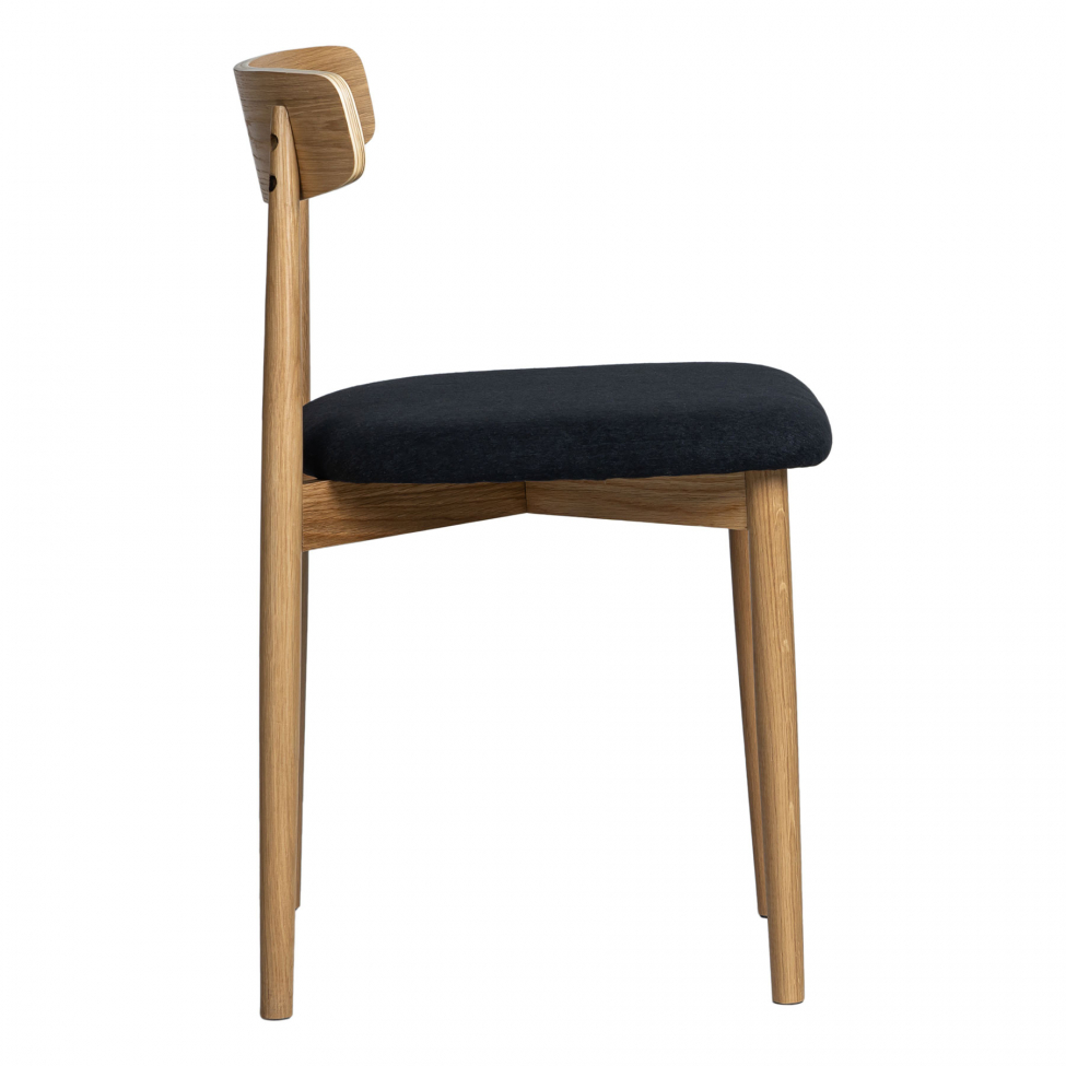 Esszimmerstuhl 'Ystad' - Natur/Schwarz