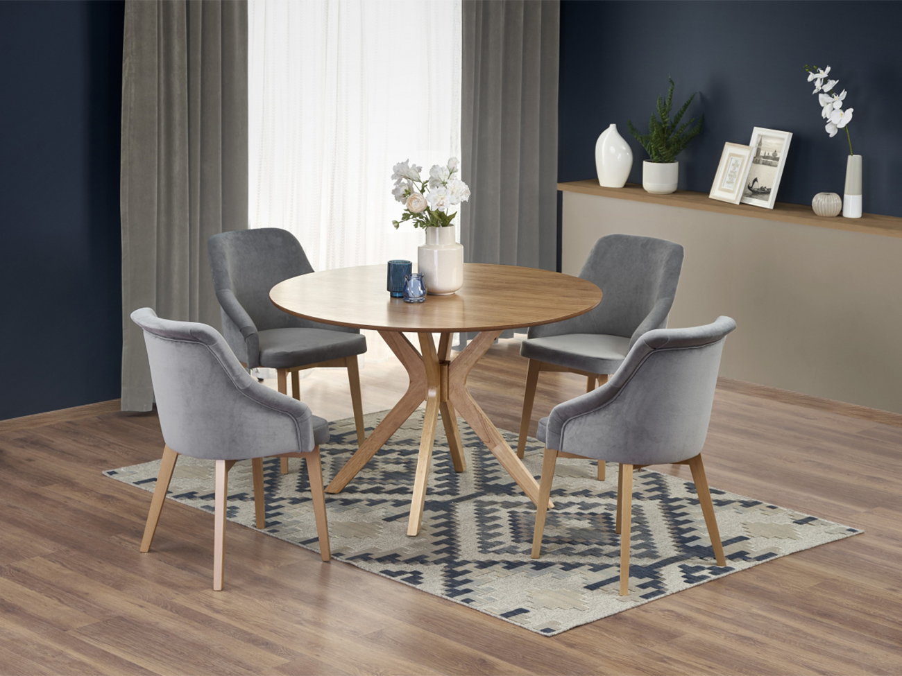 Esstisch 'Nicolas' Rund 120cm - Natur