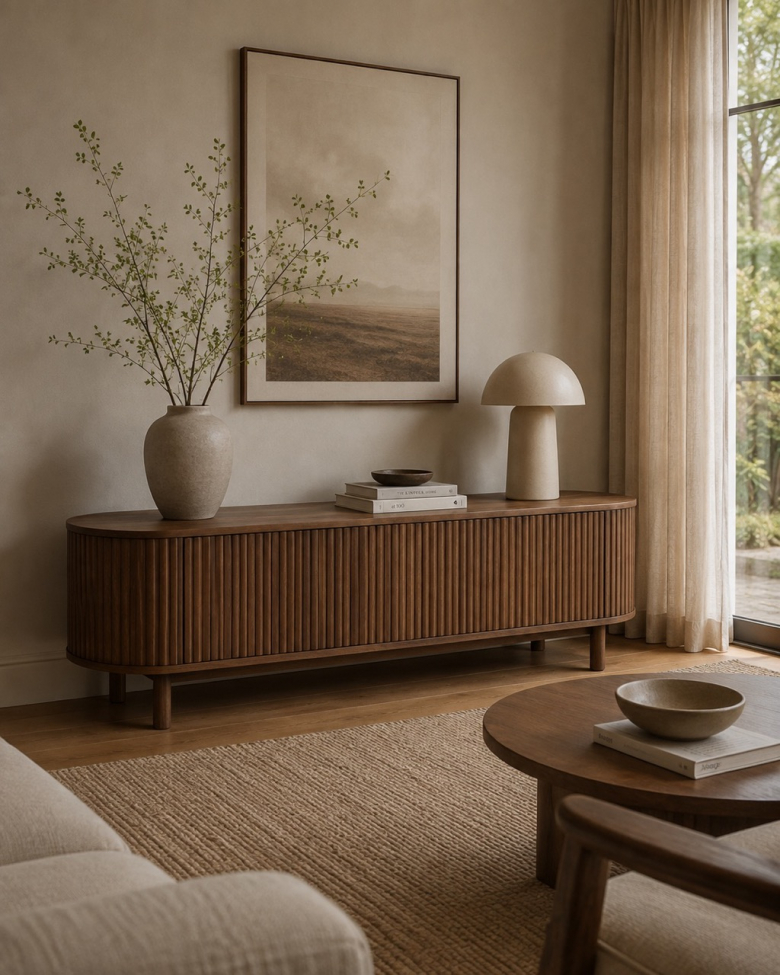 TV-Bank 'Myshult' 160x40 cm – Walnuss