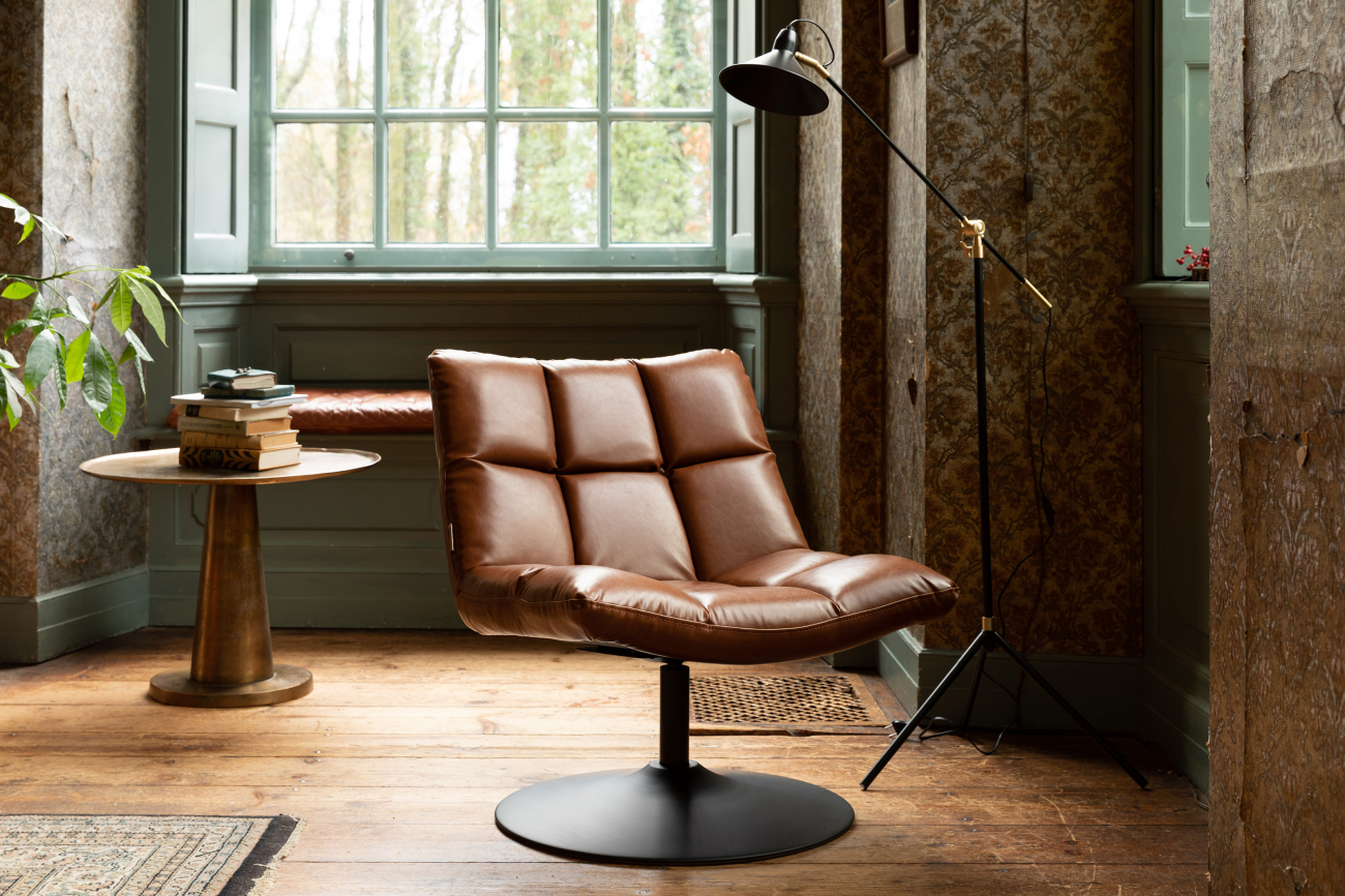 Loungechair 'Bar' - Braun