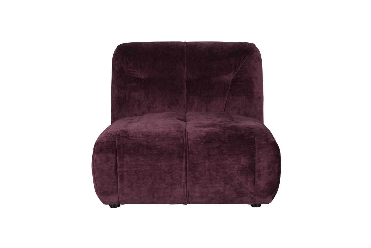 Sofa 'Giada' 1-Sitzer - Pflaume
