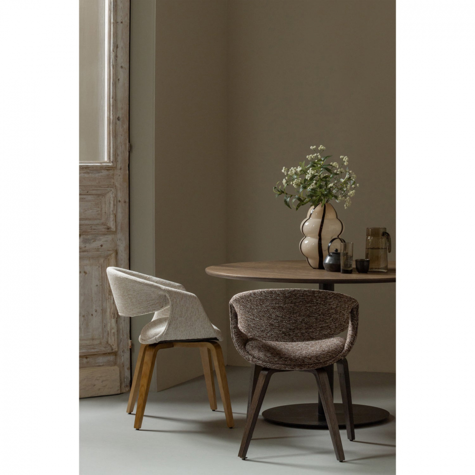 Esszimmerstuhl 'Yossi' – Braun/Dunkelbraun