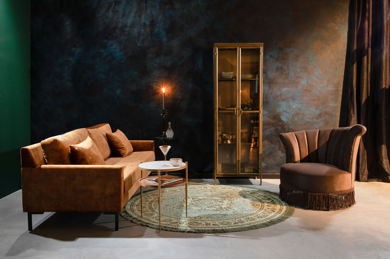 Schrank 'Gertlush' -Gold/Schwarz