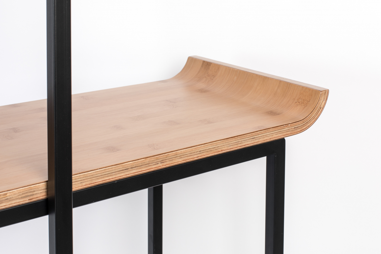 Regal 'Flodka' - Schwarz/Holz