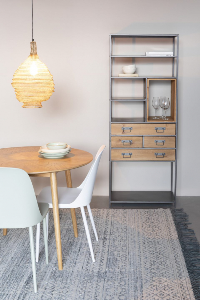 Regale 'Samuel' - Natur/Schwarz