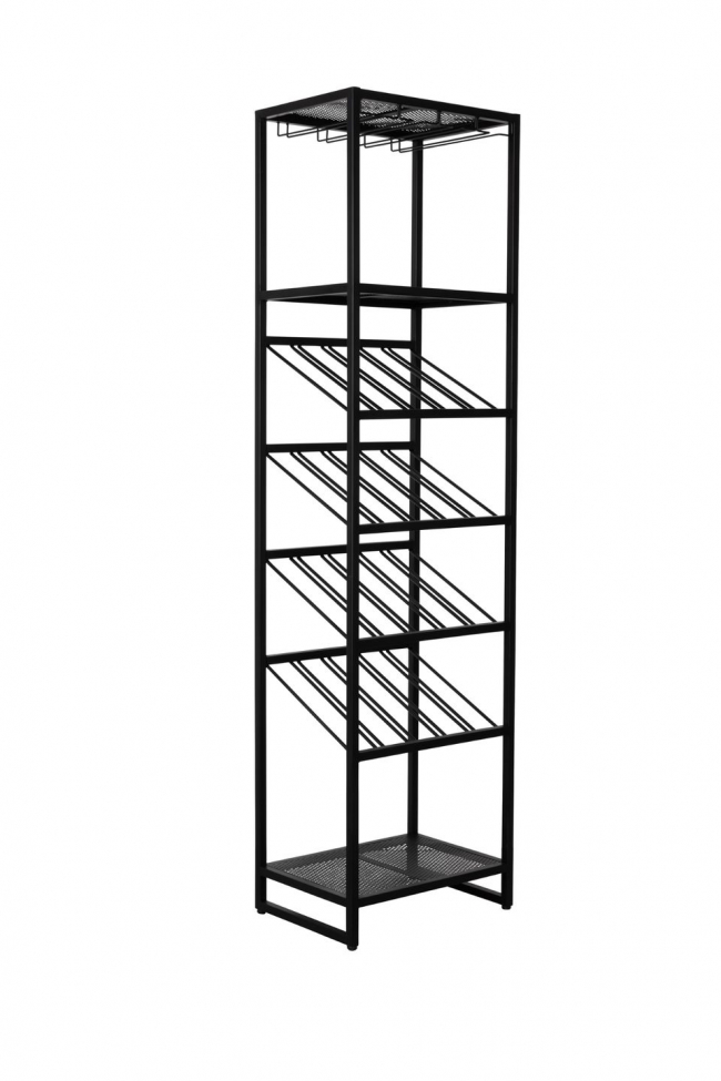 Weinregal 'Cantor' S - Schwarz