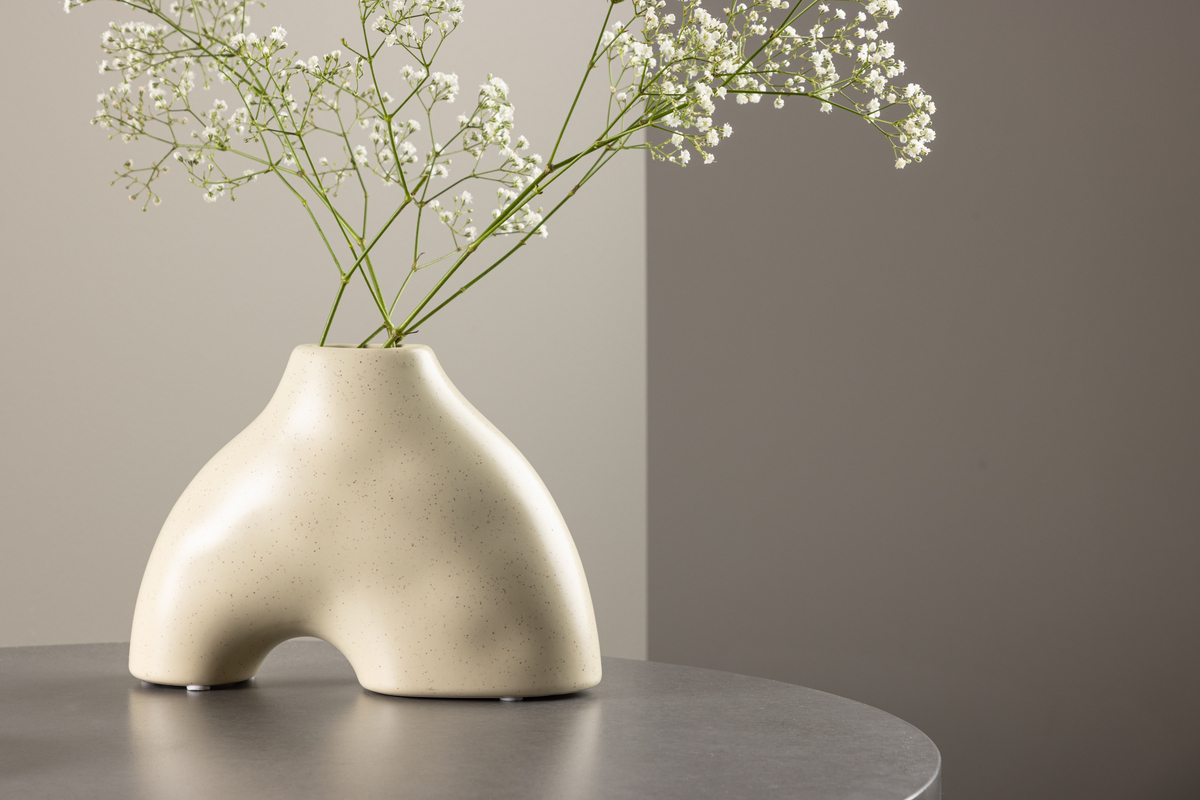 Vase 'Terni' - Hellbeige