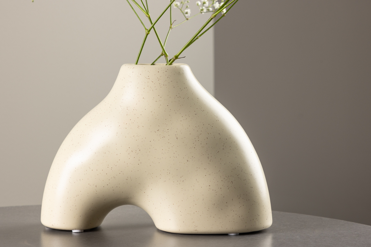 Vase 'Terni' - Hellbeige