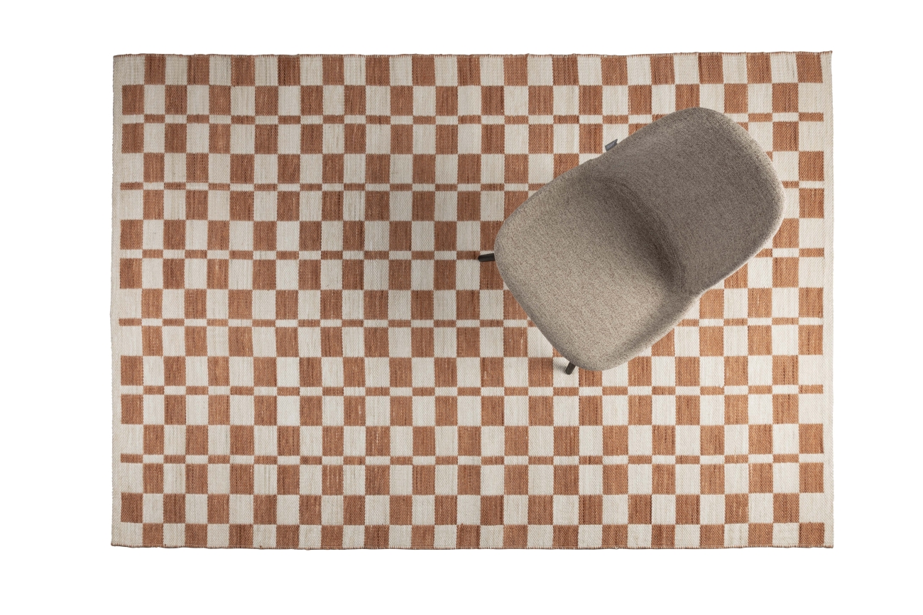 Teppich 'Checker' 160x230cm - Beige