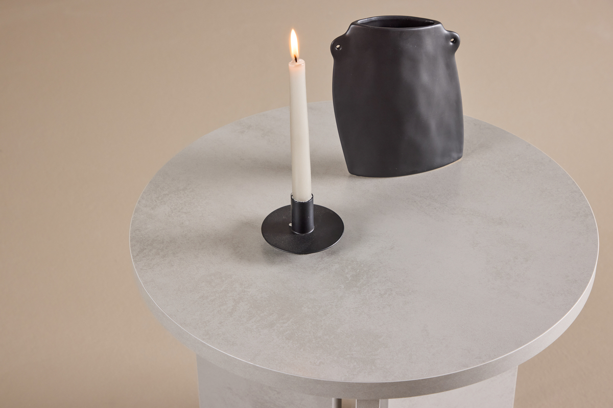 Couchtisch 'Stjärnvik' Rund 55cm - Grau