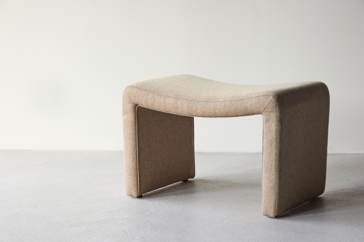 Fußhocker 'Nora' - Braun