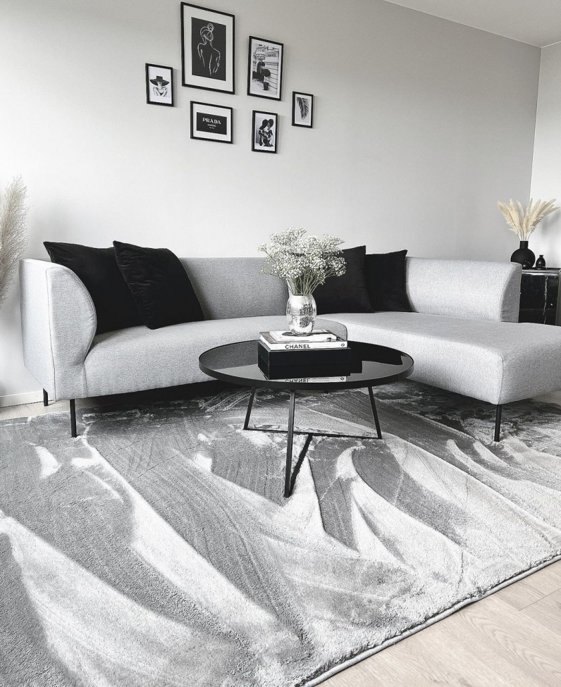 Hochflorteppich 'Aranga Super Soft' 120x170cm - Grau