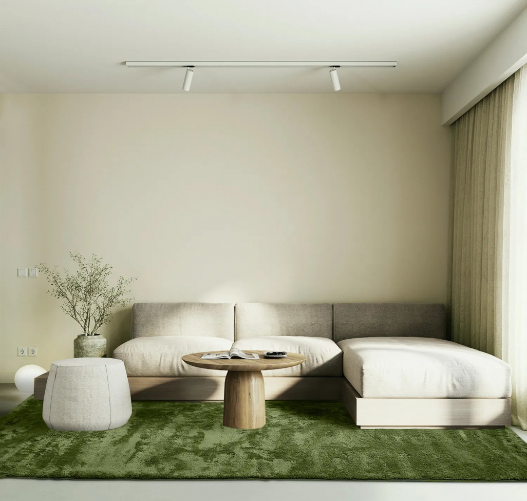 Hochflorteppich 'Aranga Super Soft' 120x170cm - Oliv