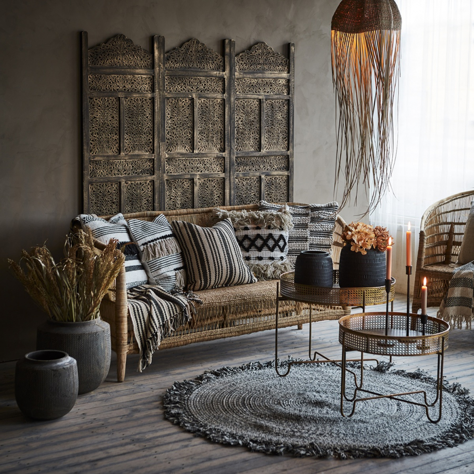 Beistelltisch 'Thomas L' - Messing/Eisen