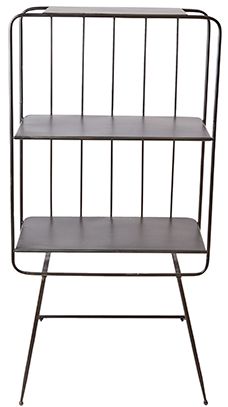 Bücherregal 'Industrial' 2 - Grau