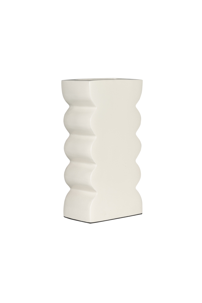 Vase 'Curves L' - Shiny Beige