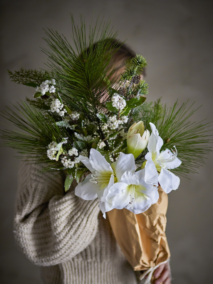Künstlicher Blumenstrauß 'Kristin' - Weiß
