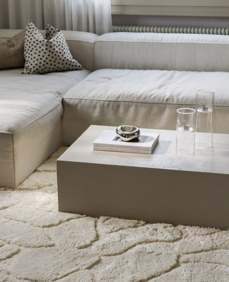 Hochflorteppich 'Ada' 120x180cm - Weiß