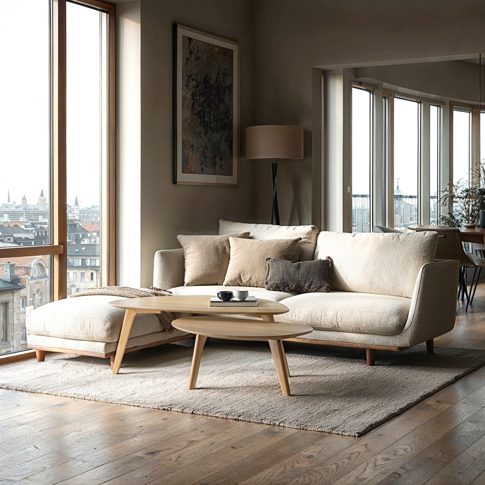 Couchtisch 'Nagano' 2er Set - Eiche