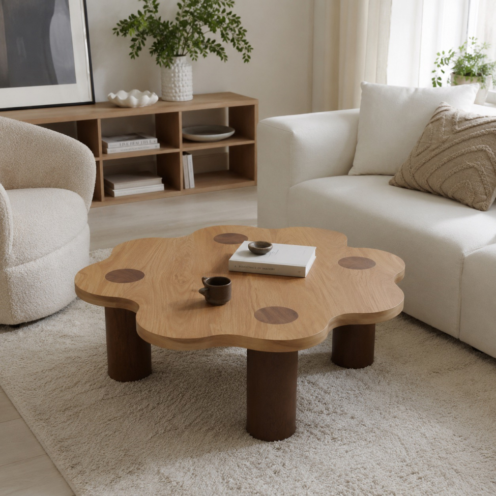 Couchtisch 'Livora' 107x98 cm – Natur