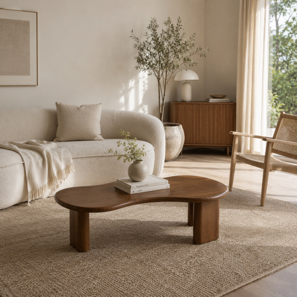 Couchtisch 'Kindy' 117x75cm – Walnuss