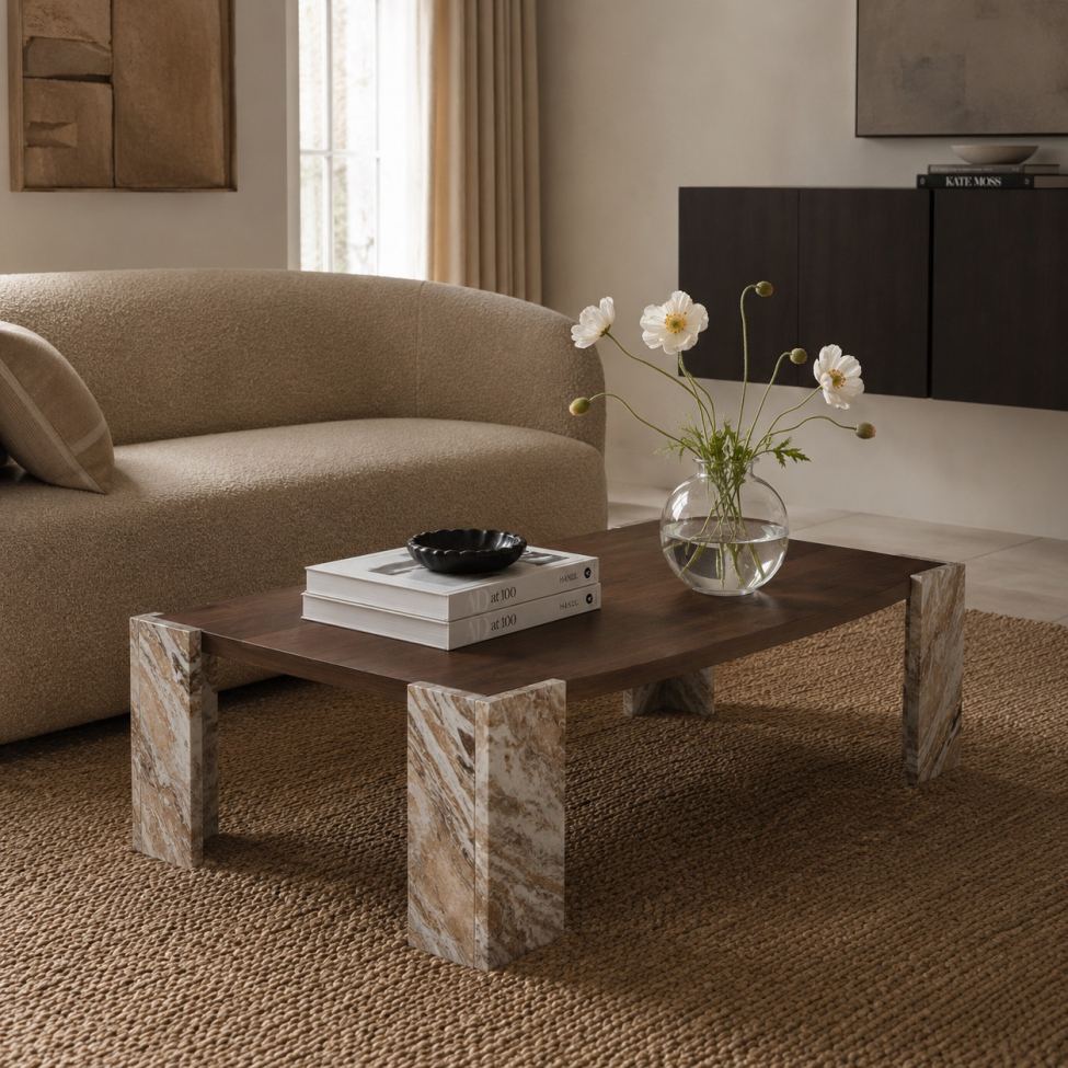 Couchtisch 'Monte' 115x75cm – Nussbaum