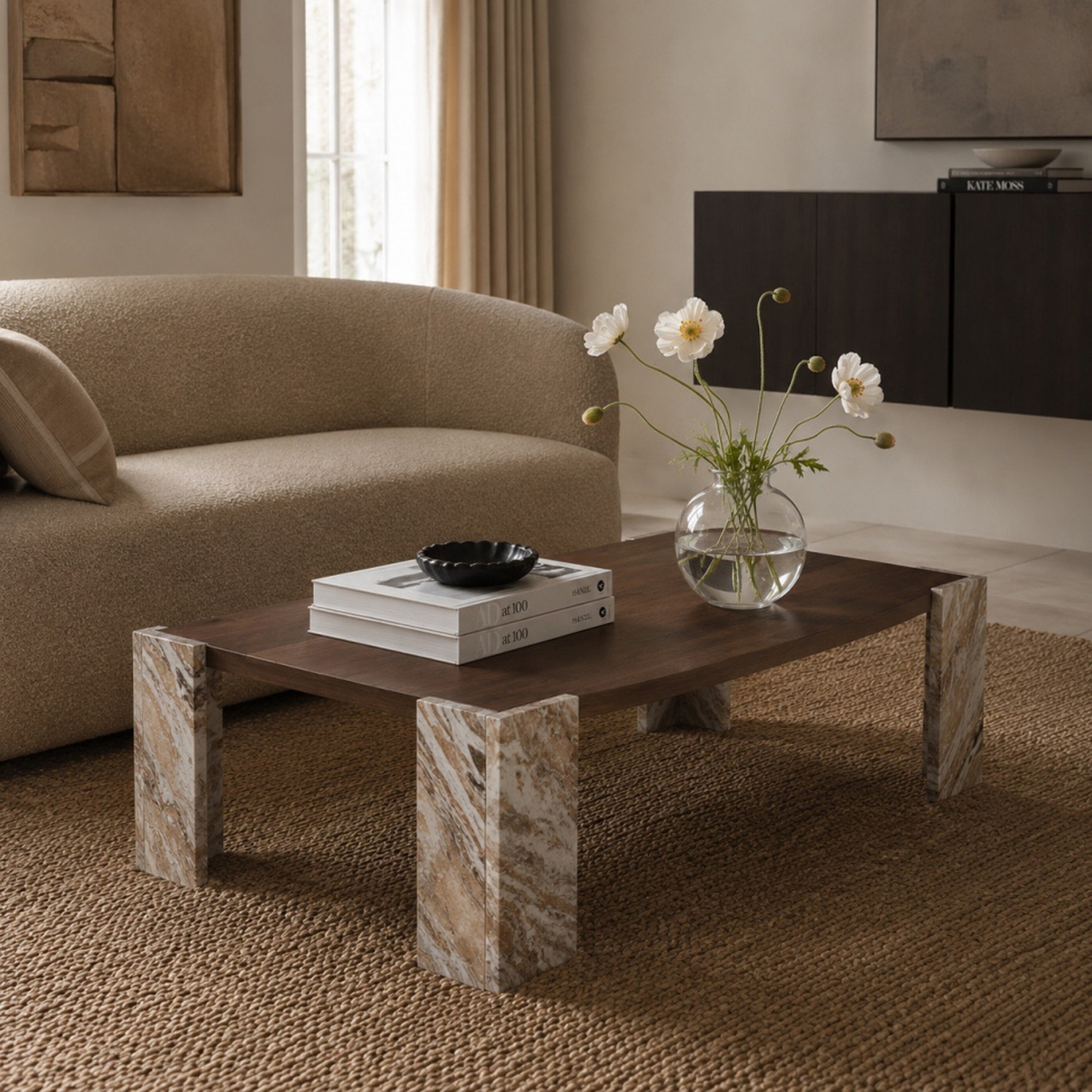 Couchtisch 'Monte' 115x75cm – Nussbaum